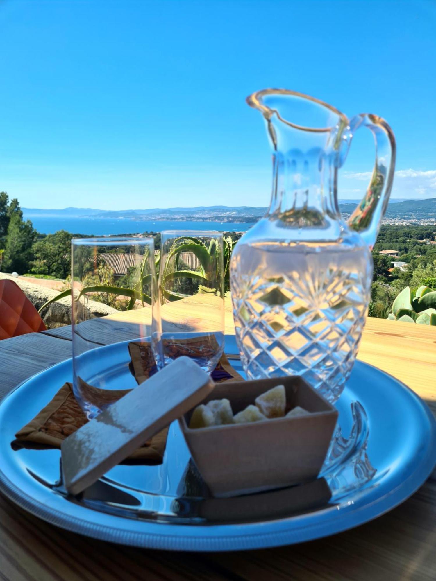 Villa M, Chambres D'Hotes, Vue Mer, Sauna, Piscine A Six-Fours 锡富尔勒普拉日 外观 照片