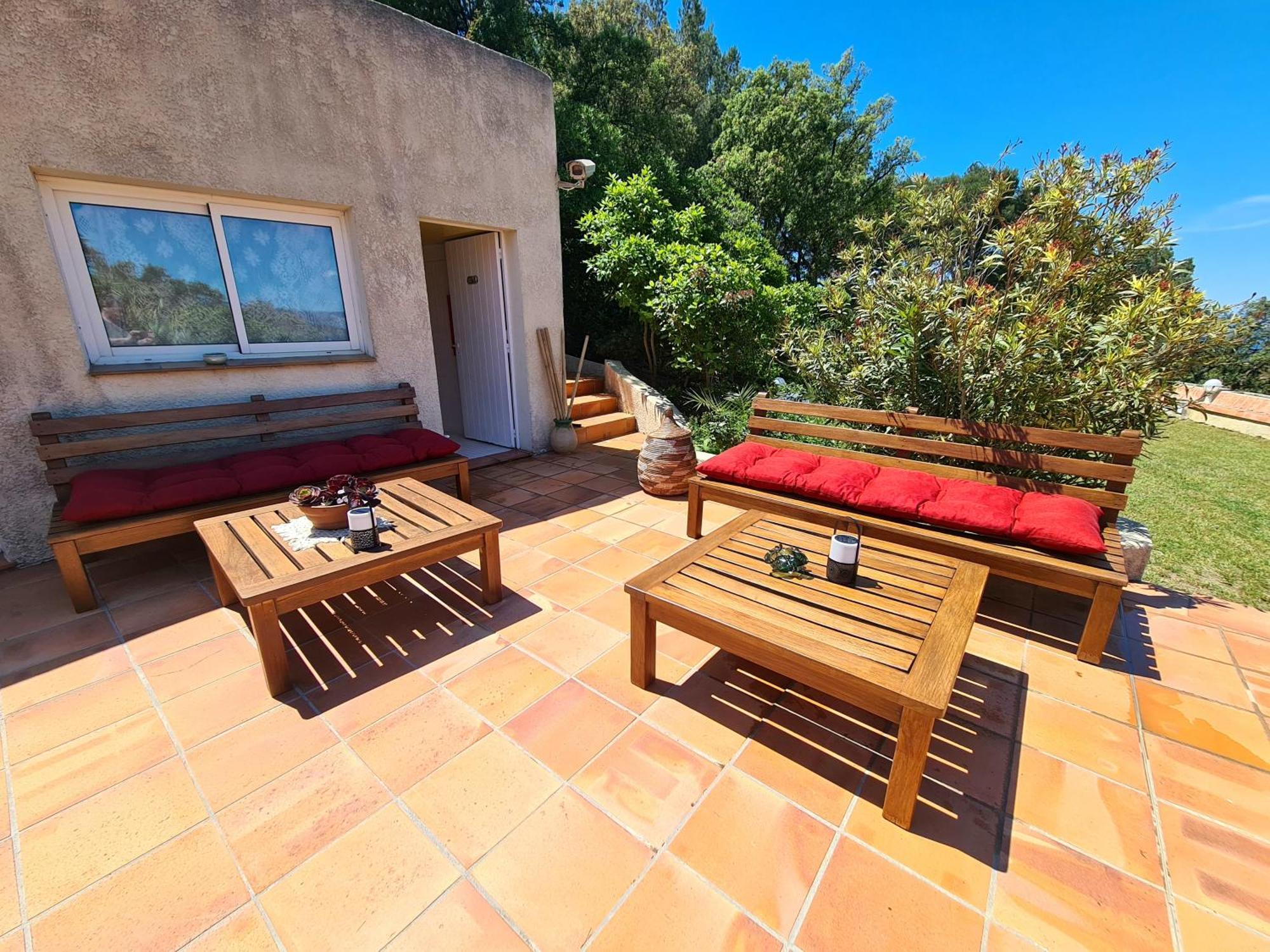 Villa M, Chambres D'Hotes, Vue Mer, Sauna, Piscine A Six-Fours 锡富尔勒普拉日 外观 照片
